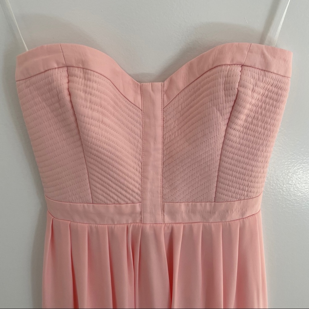 Parker Lily Strapless Mini Dress Blush Pink XS - Picture 3 of 11